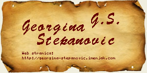 Georgina Stepanović vizit kartica